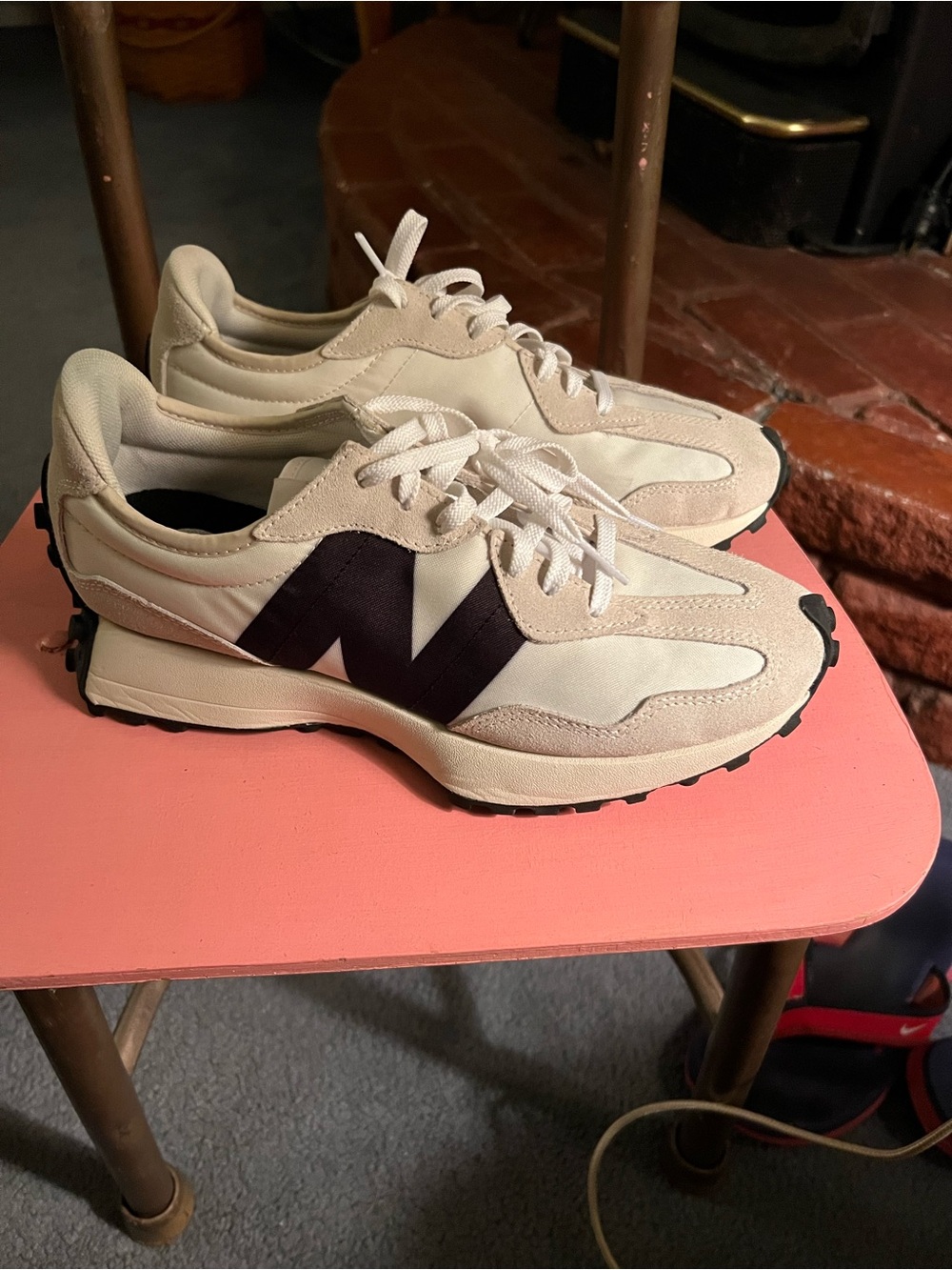 New Balance Women’s White Sneakers with Black “N' Accent